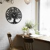 Tree of Life Metal Wall Clock - 2 of 4