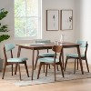 Christopher Knight Home Alma Mid Century Modern Fabric Upholstered Wood 5 Piece Dining Set - 2 of 4
