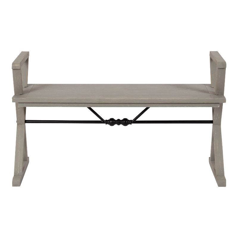 Kate and Laurel Travere Wood Bench, 3 of 9