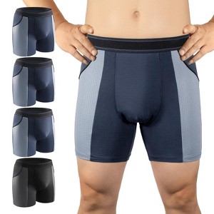 CARER Incontinence Underwear for Men Urinary Bladder Leak-proof Incontinence Boxer Washable Reuable - Mild Absorbency 4pk - 1 of 4
