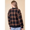 Women's Checker Bomber Jacket - Doe and Rae - 2 of 2