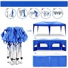 VisioGear Patio Camping Tents, Foldable Camping Cot with 6 Removable Sidewalls, Portable Tents for Parties, Blue, 240"*120"*102" - 4 of 4