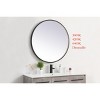 Elegant Lighting Pier 36 inch LED mirror with adjustable color temperature 3000K/4200K/6400K in black - 3 of 4