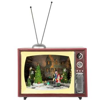 Northlight 9.25" LED Lighted Animated and Musical TV Scene Christmas Display