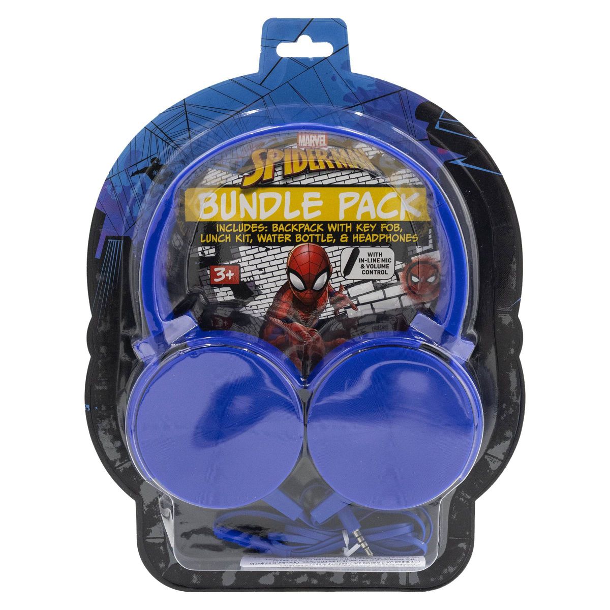 Marvel Lightweight 4pc Set with headphone Backpack - Spider-Man - thumbnail 9