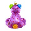 Glitter Lab 4.5 Inch Plush Toy Bear Ornament Hand Painted Playful Tree Ornaments - 2 of 3