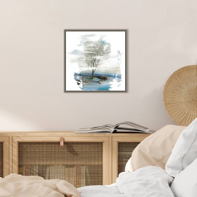 16" x 16" Moonlight Kingdom Tree by PI Gallerie Framed Canvas Wall Art - Amanti Art: Hand-Stretched, Modern Decor, Sawtooth Back Mount