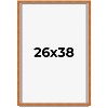 PosterPalooza | Classic Brown Picture Frame - UV Acrylic, Foam Board Backing, Hanging Hardware - 2 of 4