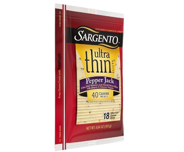 Sargento Ultra Thin Pepper Jack Cheese Slices - 18ct
