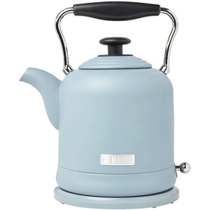 Haden Highclere Vintage Retro 1.5 Liter/6 Cup Capacity Innovative Cordless Electric Stainless Steel Tea Pot Kettle with 360 Degree Base, Pool Blue - 1 of 4