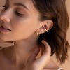 Small Sterling Silver Huggie Hoop Earrings Set for Women, 14K Gold Plated Hoops Stacks for Multiple Piercings - 2 of 4