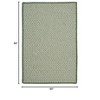 Colonial Mills Outdoor Houndstooth Tweed Braided Rug, Leaf Green 5'x7', Rectangle Shape - 3 of 3