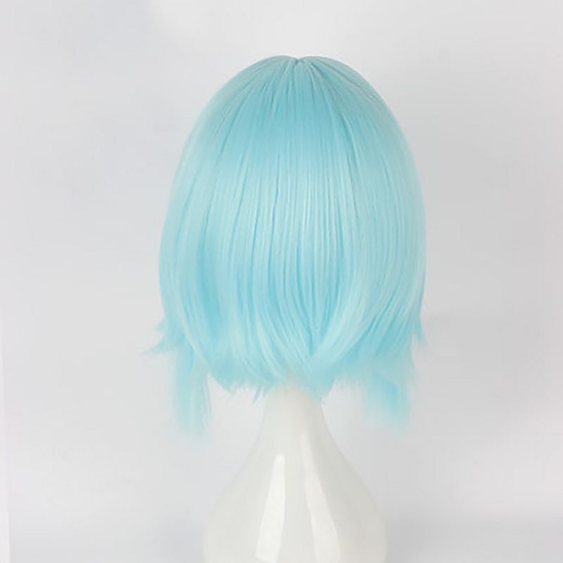 Unique Bargains Women's Wigs 14" Sky Blue with Wig Cap, 4 of 7
