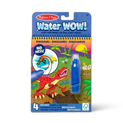 Melissa & Doug On The Go Water Wow! Reusable Water-Reveal Activity Pad Travel Toy – Dinosaurs