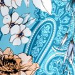 light aqua garden paisley