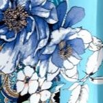 light aqua garden paisley
