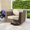 EAGLE PEAK Harbor Haven Wide Wicker Swivel Rocking Chair for Outdoor Patio Cushioned - 2 of 4