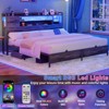 Aheaplus Platform Bed Frame with Reversible Storage Headboard and Charging Station - 4 of 4