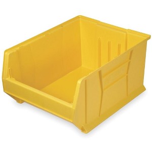Quantum Storage Systems Hulk 36"Container, 35-7/8"L X 19-7/8"W X 17-1/2"H, Stackable, Polypropylene, Yellow, Made In Usa - 1 of 2
