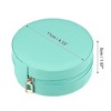 Unique Bargains Portable Round Jewelry Box for Travel 1 Pc - 4 of 4