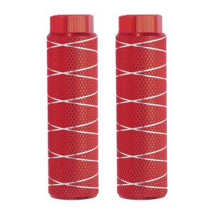 Unique Bargains Aluminum Alloy Anti-Skid BMX Mountain Dirt Cycling Fit 3/8 Inch Axles Rear Stunt Bike Pegs 2 Pcs - 1 of 3