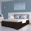 PiccoCasa Elastic Ruffled Brushed Soft Platform Drop Bed Skirts 16" 1 Pc - 2 of 3