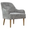CENGHU Chenille Accent Chair, Modern Style Living Room Chair with Wood Legs, Comfy Armchair for Living Room, Bedroom, Office - 4 of 4