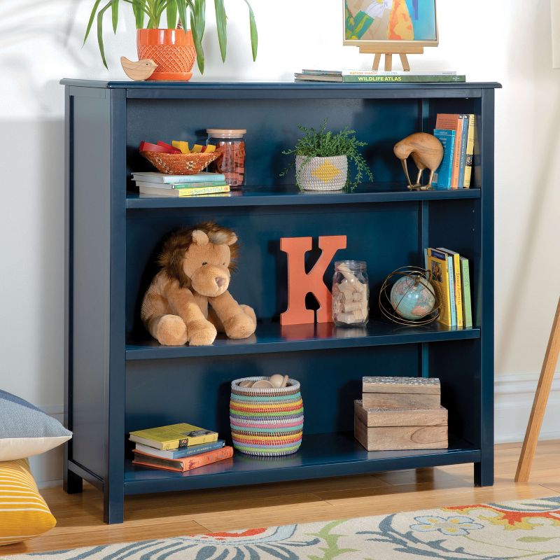Guidecraft Kids' Deluxe Taiga 3 Shelf Bookshelf: Children's Sturdy Wooden Playroom Bookcase and Toy Organizer with Cubby Storage, 1 of 6