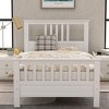 Streamdale Wood Platform Bed with Headboard and Footboard, Twin (White) - 2 of 4