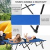 Sevobal Patio Chaise Lounges, Portable Foldable Lounge Chair, Adjustable Angle Multifunctional Patio Lounge Chair, Blue, 76"*49.25"*15.75" - 3 of 4