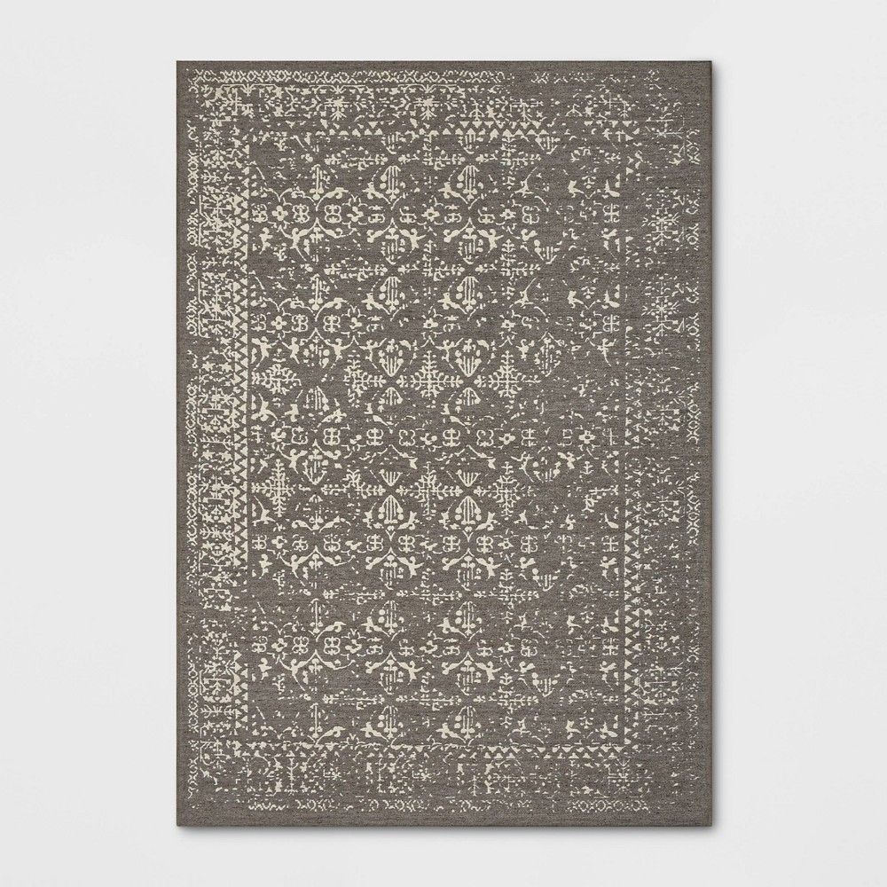 7'x10' Comerford Distressed Jacquard Persian Wool Woven Area Rug - Threshold was $199.99 now $99.99 (50.0% off)