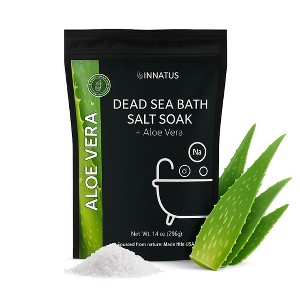 Dead Sea Salt, Aloe Bath Soak 14oz, Made in USA-IN-10286 - 1 of 4