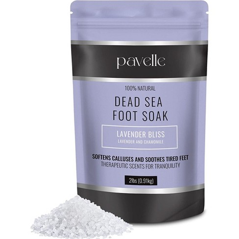 Pavelle Foot Soak Salts, Dead Sea Bath Salts - Lavender Bliss : Target