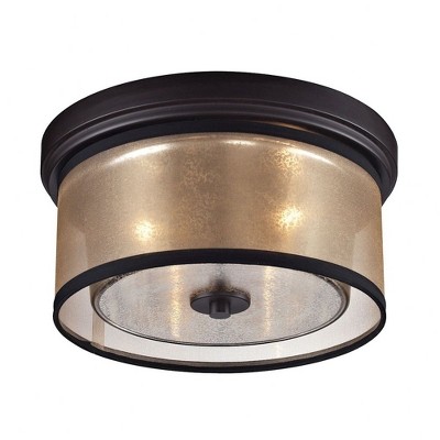 Elk Home Diffusion 2 - Light Flush Mount in  Oil Rubbed Bronze