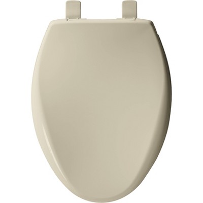 Bone Elongated Soft Close Plastic Toilet Seat with Easy Cleaning