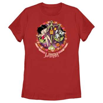 Women's Betty Boop Libra Zodiac T-Shirt