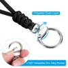 Unique Bargains Braided Wrist ID Cards Keychain Wallets Badge Lanyard with Hook 2 Pcs - 4 of 4