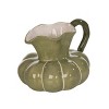Transpac 34oz Ceramic Pumpkin Pitcher Fall Harvest Beverage Server Green Tabletop Decor for Autumn Gatherings and Gifts - 2 of 2