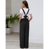 Clearlove Maternity Jumpsuit Women's Casual Sleeveless Tie Loose Jumpsuit With Pockets - 4 of 4