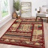 Area Rug for Living Room Clearance Stain Resistant Carpet Plush Non Slip Bedroom Dining Room Farmhouse Rug High Traffic Bohemian Carpet Red - 2 of 4
