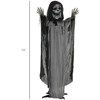 SEVOBAL Party Decorations and Accessories 74' Animated Skeleton Witch Prop Sound Motion Activation Haunted Decoration, Gray, 59.1"*6.8"*74" - 3 of 4