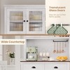 Home Kitchen Pantry Storage Cabinet, 71" Tall Wood Pantry with Microwave Stand - 4 of 4