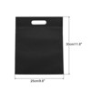 Unique Bargains Non-Woven Shopping Wedding Party Reusable Goodie Treat Tote Bag with Handles 24 Pcs - 2 of 4