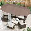 Tangkula 13 FT Double-sided Patio Umbrella Outdoor Large Twin Size Umbrella - 4 of 4