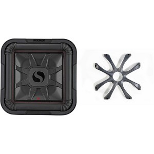 Kicker 46L7T122 L7T L7-Thin 12-Inch (30cm) Subwoofer, Dual Voice Coil, 2-Ohm, 600 Watt w/ Cast Aluminum Grill Bundle - 1 of 4