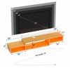 WOWLIVE 59"71"Floating TV Stand with LED Light and Wood Floating Storage Shelf, Entertainment Center with Power Outlet for Living Room - 3 of 4