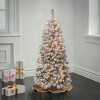 National Tree Company First Traditions Pre-Lit Flocked Acacia Artificial Christmas Tree Clear Lights - 2 of 4