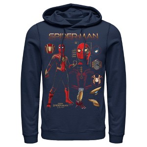 Men's Marvel Spider-Man: No Way Home Iron Suit Gear Pull Over Hoodie - 1 of 4