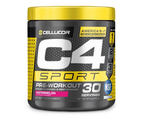 Cellucor C4 Sport Pre-Workout Powder - Watermelon - 9.5oz