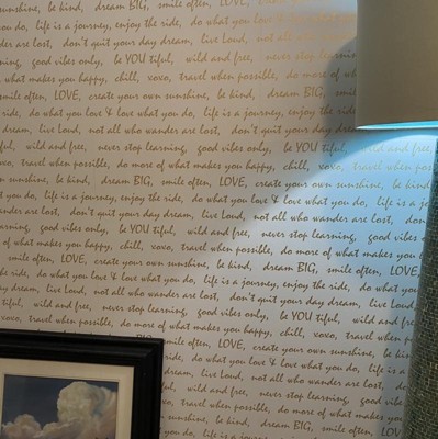 Roommates Dream Big Script Peel & Stick Wallpaper Gold : Target
